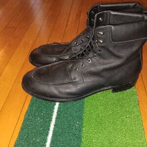 Men's Gordon Rush Dress Boots Genuine Black Leather Size 13